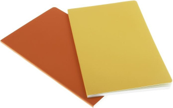 картинка Записная книжка Moleskine Volant (нелинованная, 2 шт.), XLarge (19x25см), желтая от магазина Молескинов