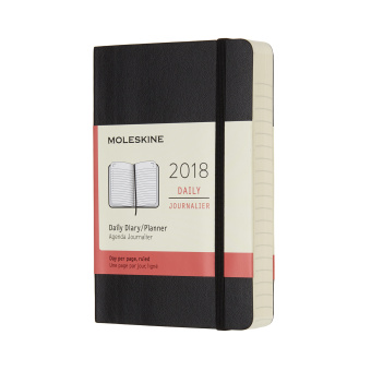 картинка Ежедневник Moleskine Classic Soft (2018), Pocket (9x14 см), черный от магазина Молескинов