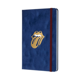 картинка Записная книжка Moleskine Rolling Stones - Flock (в линейку), Large (13x21см), синяя от магазина Молескинов