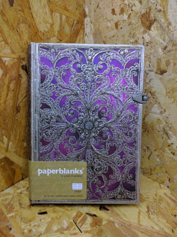 картинка Записная книжка Paperblanks Aubergine (в линейку), Midi (13х18см), лиловый от магазина Молескинов
