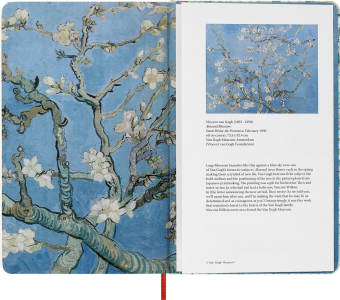 картинка Записная книжка Moleskine Sketchbook Limited Edition VAN GOGH MUSEUM,  Large (13x21см), свет-зел от магазина Молескинов