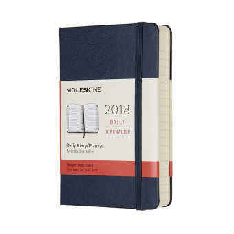 картинка Ежедневник Moleskine Classic (2018), Pocket (9x14 см), темно-синий от магазина Молескинов