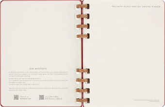 картинка Еженедельник Moleskine Spiral недатированный, XLarge (19x25 см), бордовый от магазина Молескинов