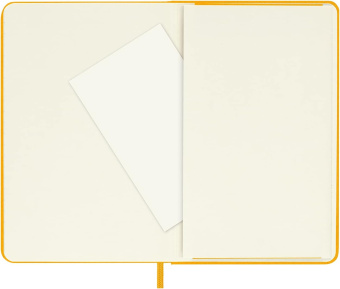 картинка Записная книжка Moleskine Classic Silk (тканевая обл), (в линейку), Pocket (9х14см), оранжево-желтая от магазина Молескинов
