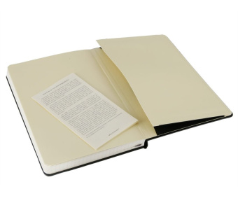 картинка Записная книжка Moleskine Classic (нелинованная), Large с тиснением на обложке и в подарочной упаковке от магазина Молескинов
