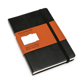 картинка Записная книжка Moleskine Japanese Album (в японском стиле), Pocket (9х14см), черная от магазина Молескинов