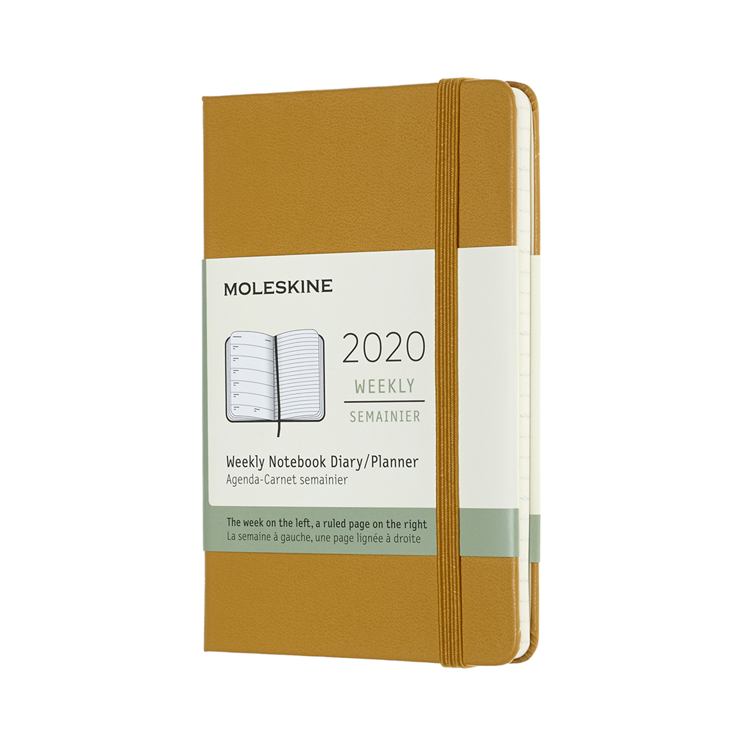 картинка Еженедельник Moleskine Classic (2020), Pocket (9x14 см), желтый от магазина Молескинов