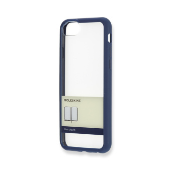 картинка Чехол для iPhone 6/6S/7/8 Moleskine, прозрачный, синий от магазина Молескинов